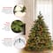 4.5 Ft. Pre-Lit Feel Real® Downswept Douglas Full Artificial Christmas Tree, Multicolor Lights